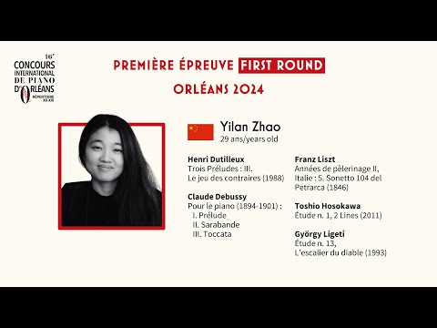 Yilan Zhao - Orléans 2024 | 16e Concours international de piano d’Orléans