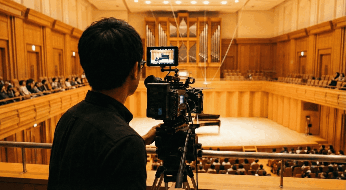 ピアノ演奏の撮影・録音