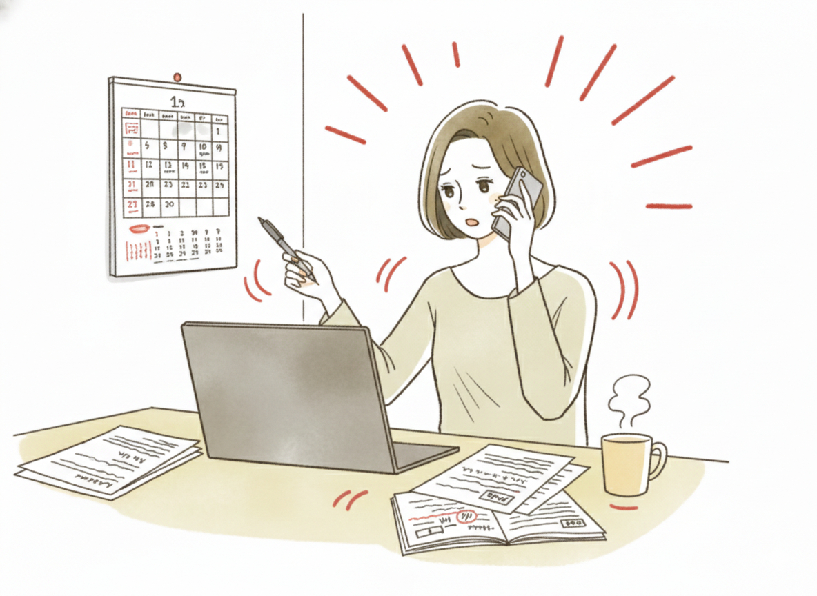 業者手配がバラバラで事務負担が重いイメージ